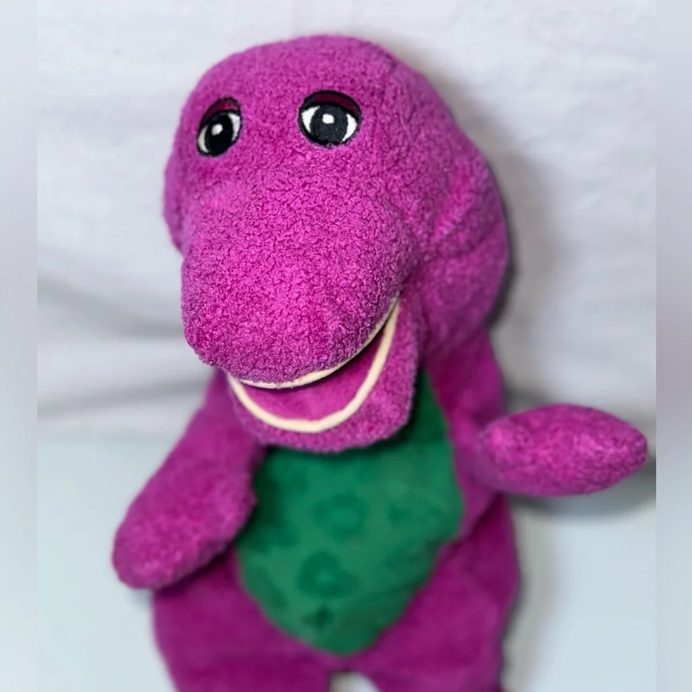 Vintage 1992 Barney Beanie Plush Made By Lyons & Golden Bear Co‎